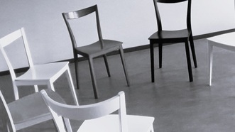 Six chairs arranged in a circle